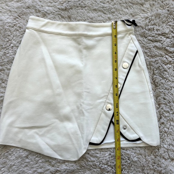 *NWT* h:ours Milla Skirt in Ivory With Buttons and Slit Womens Size Small - Picture 5 of 9